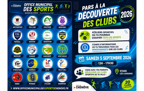 A la découverte des Clubs 5 septembre 2026